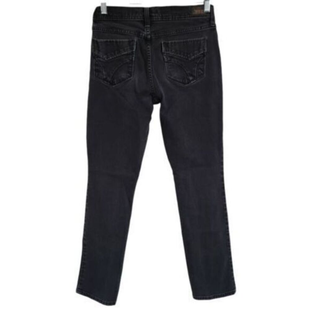 Levis 505 Straight Leg Charcoal Black Jeans Size 4M‎ Flap Pocket Grunge Punkrock